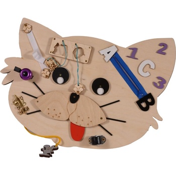 Image 1 of Moni Toys Монтесори дървена дъска Cat
