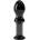 Boss of Toys Black Glass Anal Plug Spray Header 11.5cm
