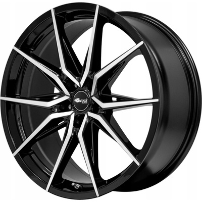 BROCK B42 8x18 5x100 ET35 black polished