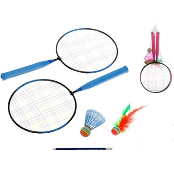 Mikro trading Badmintonové rakety 2 ks + košíček