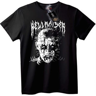 NOONEBRAND Тениска Hollywood Ужаси Pinhead - S, White