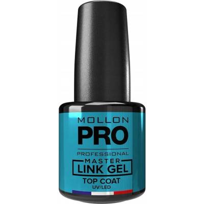 Mollon Pro Master Link Gel samonivelační vrchní lak pro gel a akryl 12 ml