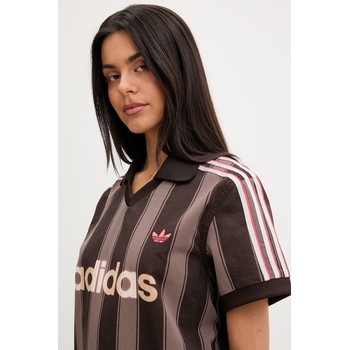 Adidas тениска с яка дамска от памук (KD5450)