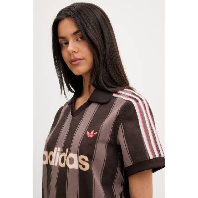 Adidas тениска с яка дамска от памук (KD5450)
