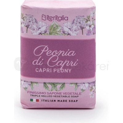 Iteritalia rastlinné tuhé mydlo pivónia z capri 125 g