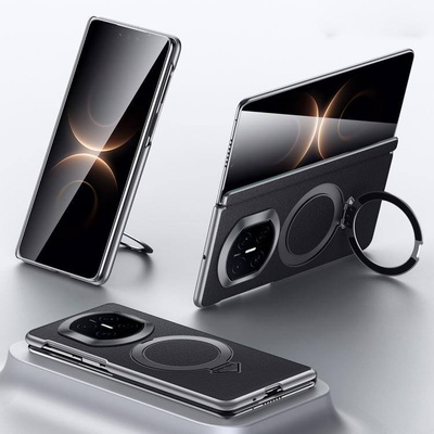 Huawei Кожен Калъф Huawei Mate X7 SULADA - MagSafe Съвместим, 360° Защита, Магнитен Държач, Вкл. Протектор (3 Цвята)