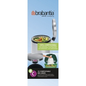 Brabantia Торбички за компостер Brabantia биоразградими размер В 10-12 л 10 бр (419782)