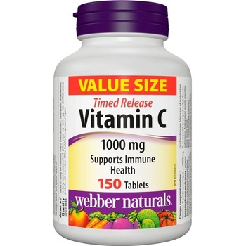Webber Naturals Витамин С 1000 mg (с удължено освобождаване) 150 таблетки | Webber Naturals (3907 WN)