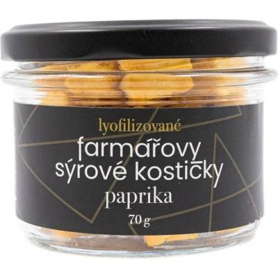 Lyopotraviny Farmářovy sýrové kostičky paprika ve skle 305 g