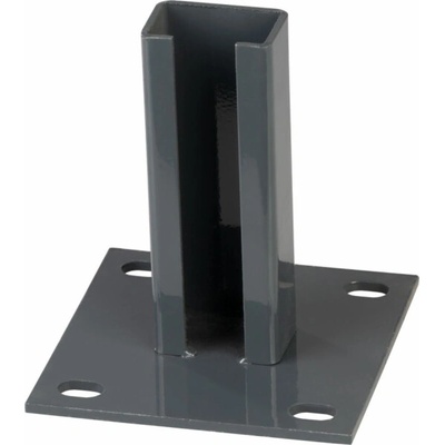 Patka Pro EUROSTANDARD, 60x40 mm, antracit, RAL7016, pro kotvení, pro sloupky