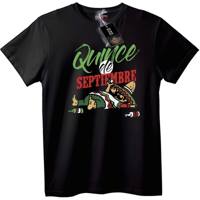 NOONEBRAND Тениска Petnaesta de Septiembre - XL, Black