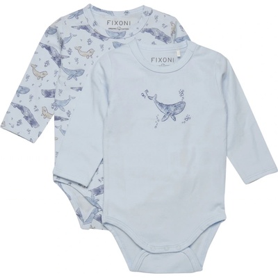 BODY FIXONI KOJENECKÉ 2KS S VELRYBAMI BALLAD BLUE