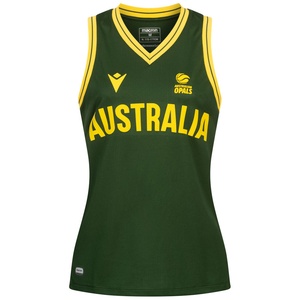 macron Дамска фланелка Australia Basketball macron Women Home Jersey 58563684