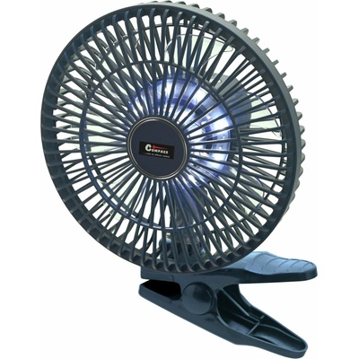 Ventilátor SILENT 210mm AKU nabíjecí 2000mAh s osvětlením klips – Zboží Mobilmania