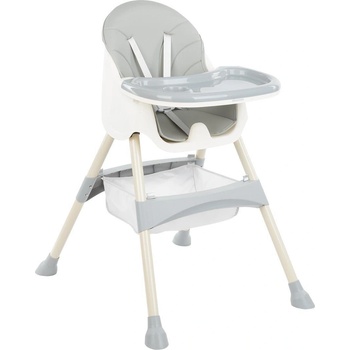 KikkaBoo Стол за хранене 2в1 Brie Grey 2023 (31004010152)