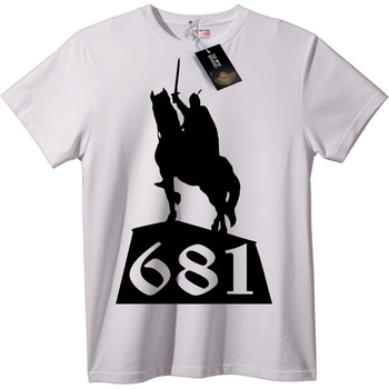 NOONEBRAND Тениска Силует на войн - S, Black