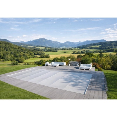 CF Bazénová roleta Flex obdĺžniková 800 x 400 cm - Grey