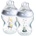 Tommee Tippee Natural Start Anti-Colic бебешко шише Slow Flow 0m+ Frog 2x260ml