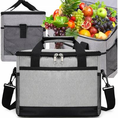 Termotaška MEMFLOW Turistická lednička Pikniková velká XL šedá 20 l – Zboží Dáma