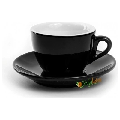 Rosa šálka cappuccino čierna 160 ml