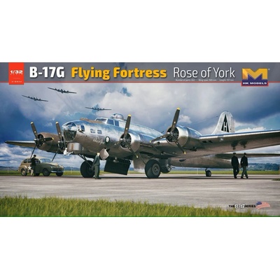 Hong Kong Models B-17G Flying Fortress early limited Edition Rose of York 1:32
