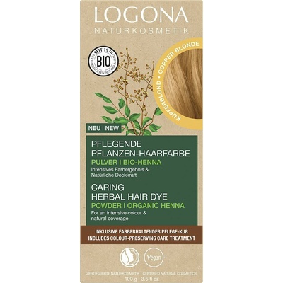 Logona prášek MĚDĚNÁ BLOND 100 g eco ECO VEGAN