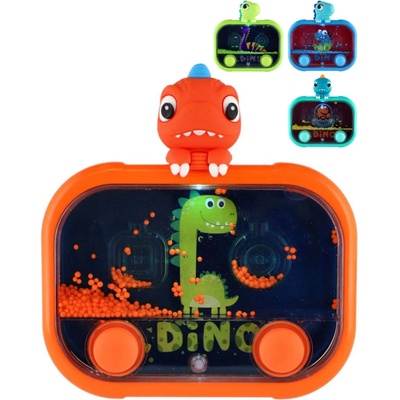 Teddies Vodní hra hlavolam svítící dinosaurus plast 13x14cm na baterie 4 druhy