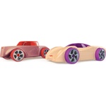 Play Monster Сглобяеми дървени колички Play Monster Automoblox - SC1 Chaos, HR5 Scorch, 2 броя (109973)
