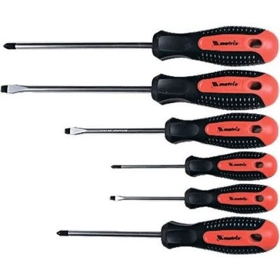 MTX Комплект отвертки професионални Fusion, трикомпонентна дръжка, 6 бр. MTX