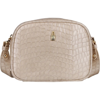 Wojewodzic Malé dámske kožené kabelky béžové crossbody 31914/KFM06/Z