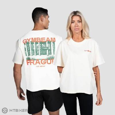 GymBeam Prague tričko krémová