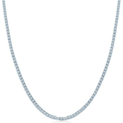 Savicki Náhrdelník biele zlato, diamanty SAV-N-TENIS-40CM-30SZ-20K-585-BDNAT-B