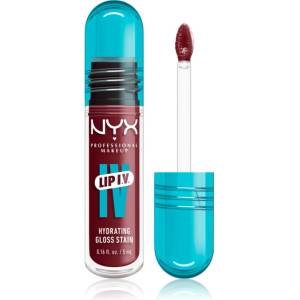 NYX Cosmetics Lip IV дълготраен гланц за устни с хидратиращ ефект цвят 08 - DRIPPIN' IN ROSE 5ml