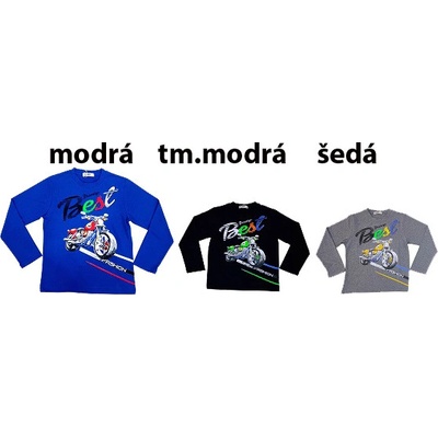 Sezon H 3035 chlapecké tričko tm.modrá
