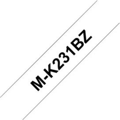 Brother- M-K231BZ, bílá/černá, nelaminovaná 12mm
