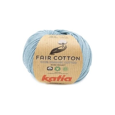 FAIR COTTON Katia Farby FAIR COTTON: 41 šedomodrá
