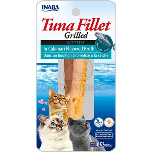 Inaba Foods Cat Grilled Tuna Fillet - в сос с вкус на калмари 15 г