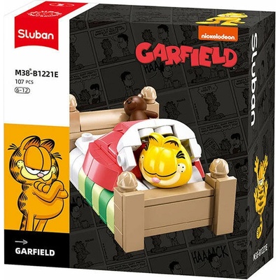 Sluban B1221E Garfield v posteli