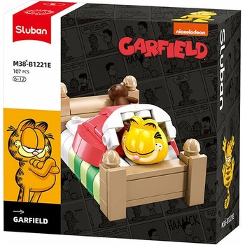 Sluban B1221E Garfield v posteli