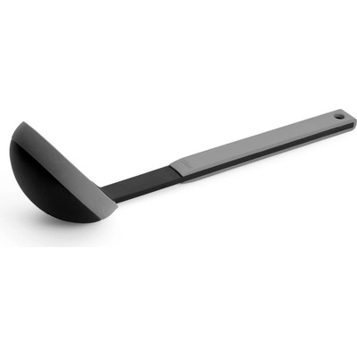 Woll Silikónová naberačka Cook it, 33 × 10 cm, šedočierna KU008-G