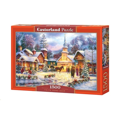 Castorland Faith Runs Deep - 1500 pcs Пъзел 1500 броя Коледа (C-151646-2)