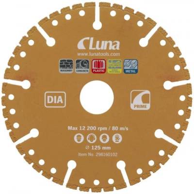 Luna Diamantový kotouč 125 mm univerzální na beton, dřevo, kov a plasty
