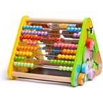 Bigjigs Toys - Дървено образователно сметало с различни активности