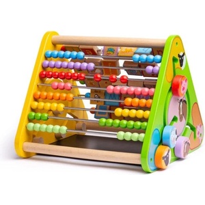 Bigjigs Toys - Дървено образователно сметало с различни активности