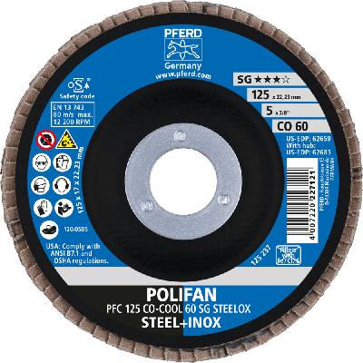 Pferd lamelový brúsny kotúč 125 mm 60 67760625