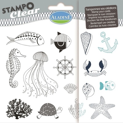 Aladine Razítka gelová Stampo Clear Moře – Zbozi.Blesk.cz