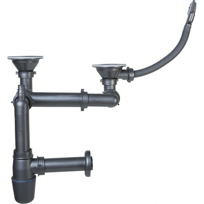 Novaservis Sifóny - Sifón drezový na dvojdrez 89 mm prepad z drezu, plast NSP620