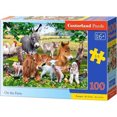 Castorland - Puzzle On the Farm II - 100 piese