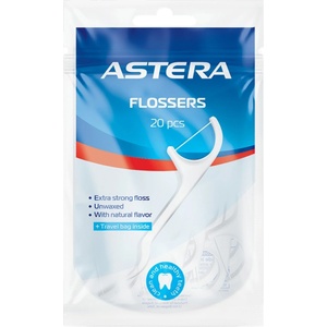  ASTERA комбинирана клечка за зъби с конец, Active+