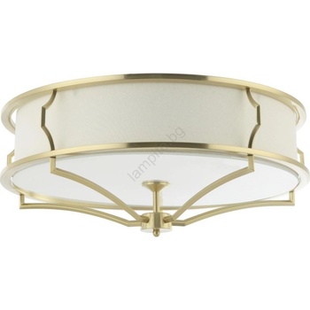 Open Design OR84436 - Таванно осветително тяло STESSO 4xE27/12W/230V Ø 65 см месинг/бял (OD0134)